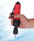 Tough As Nails Pneumatic Air Die Grinder held in hand, featuring ergonomic grip and compact design for precise metal work.
