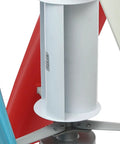 Close-up of 100W 12V Vertical Axis Wind Turbine Generator With Auto Brake and Magnetic Levitation for Home Use, low start speed