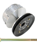 Drive Clutch For TXT And RXV Golf Carts 2010 And Up Beefed Up Heavy Duty Replacement Part For Golf Cart Transmission Smooth Shifting Stable Operation Under All Conditions Easy Install With Reliable Performance Compatible With 618684 644299 672686 shown with installation bolt