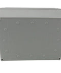 Tough Dustproof IP65 Junction Box Enclosure For DIY Projects 8x6x4 Inch Gray Plastic Case With Screws Kit shown from bottom view