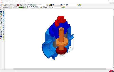 Lifetime 3D CAD Software For Home Design, Architecture And Engineering, AutoCAD Compatible, displaying a 3D model on screen
