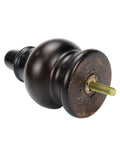 Wood Furniture Legs With Casters 4 Pcs 120mm Height Gourd Shape Sofa Feet Replacement Round Eucalyptus Wood With Caster Wheels