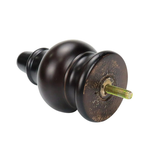 Wood Furniture Legs With Casters 4 Pcs 120mm Height Gourd Shape Sofa Feet Replacement Round Eucalyptus Wood With Caster Wheels