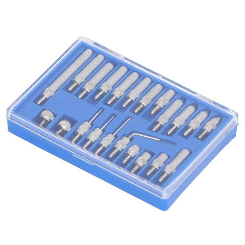 Threaded Point Tip Set For Dial Indicators, 22Pcs Carbide Probe End Tips With Storage Case, Pro Grade Indicator Points For Accurate Measurements