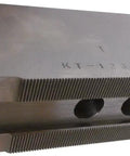 Steel Soft Chuck Jaws for 12 Inch CNC Lathe Chucks, 3 Inch Tall, Set of 3, 1.5mm 60 Degree Serrations, Hardenable, close-up view