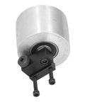 All Purpose Aluminum Alloy Belt Grinder Tracking Wheel Built Tough For Heavy Duty Woodworking And Pipe Polishing with mounting bracket.