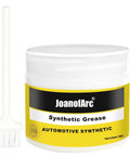 Heavy Duty Automotive Grease For Garage Doors And Metal Parts With Built In Brush 3.53 Oz, synthetic container and brush visible