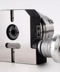 Quick Change Indexing Head Dead On Precise 360 Degree Rotary Table with dial and chuck for milling operations.