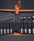 Harden Pro Hollow Hole Punch Set 12 Piece Heavy Duty CRV Steel Punch Tools With Zipper Case, 3mm to 16mm sizes, displayed in case