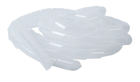Clear Spiral Cable Wrap 4 Ft Flexible Polyethylene Shield for Wires and Cables Easy Quick Wrap to Protect Against Cuts