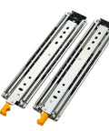 Heavy Duty Drawer Runners Load Bearing 485Lbs With Lock Solid Steel Silent Glide For Cabinets And Heavy Use Drawers, Rust Resistant Electroplated Powder Coated Finish, Smooth Quiet Opening And Closing. 38-inch steel drawer slides with lock
