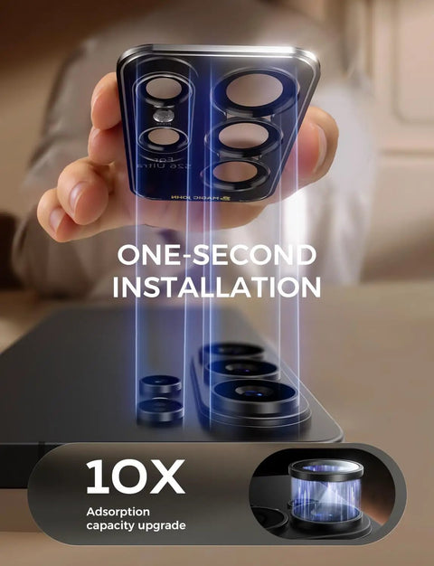 Samsung Galaxy S26 Ultra Camera Lens Protector Alignment Kit installation demonstration with 1 to 1 invisible fit.