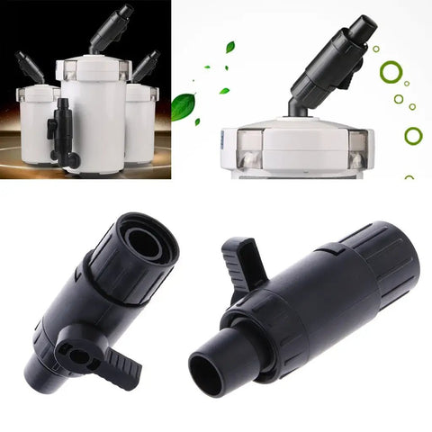 Awesome 16mm By 22mm Push To Connect Water Pipe Kit With Control Valve For Aquarium Filters And Hose Tubing That Makes Plumbing Super Easy And Fast, black plastic valve