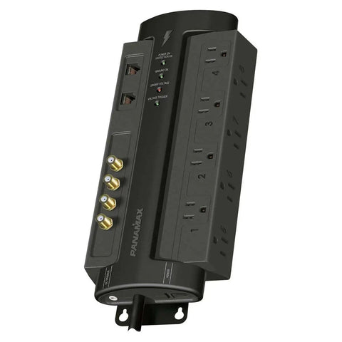 M8 AV Pro Home Theater Power Management With Premium Filtration Coax And Satellite Protection side view