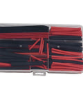 Heavy Duty 150 Piece Heat Shrink Tubing Kit With Black And Red Polyolefin Wire Cable Sleeves For Tough Insulation Jobs Plus Dual Color Organization To Make Wiring A Breeze And Keep Things Straight Without Any Slipping, assorted lengths in case