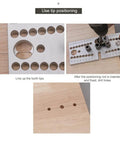 3 In 1 Adjustable Doweling Jig Kit For Woodworking Delivers Dead Nuts Accurate Hole Drilling With Smart Alignment Guides, positioned for usage.