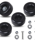 Heavy Duty Rubber Anti Vibration Foot Pads 1 Inch High 2.5 Inch Diameter 4 Pack with bolts and washers for equipment stabilization