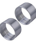 Stainless Steel 304 Weld On Bung Fitting 2 Inch NPT Female Thread Two Pack Heavy Duty Pipe Coupling