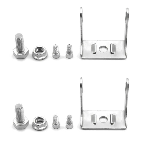 2 Pack Adjustable Motorcycle Spotlight Mounting Brackets For Off Road Bikes And Scooters, beefy heavy duty alloy fog light mounts with hardware
