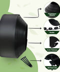 4 Inch By 33 Foot Landscape Edging Kit With 100 Spikes For Lawn Borders Garden Beds Pathways And Yards Flexible Plastic Border Edge Easy Install with highlighted features of polyethylene material, flexibility, 4 mm thickness, and 100 fixed nails.