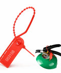 Plastic Tamper Seals Set Of 100 Pull Tight Security Seals With Breakaway Tags Numbered Zip Ties Self Locking Disposable For Fire Extinguishers