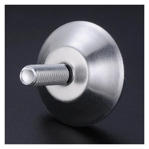 Steel screw and base of 4 Pack Adjustable Furniture Legs With Anti Slip Bases, 13mm-27mm height range, easy install leveler feet.