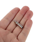Honda Gas Cap Pin Kit 10 Pcs With Alloy Guide Dowel And Spring Holder For Motorcycle Fuel Tank Alignment And Cap Repair Quick Install Fuel Cap Pins For Easy Tank Alignment, alloy pin close-up