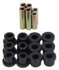 Rear Leaf Spring Bushing Kit 4 Pack Sleeve And Pin Set Replacement For Precedent 2004 And Up And Tempo 2018 And Up Gas Electric Durable Rubber And Metal, black bushings and metal sleeves