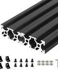 2040 V Slot Aluminum Extrusion Profile 1220mm Two Pack Set European Standard Anodized Linear Rail Kit With Corner Brackets For CNC DIY
