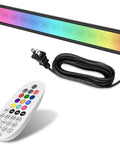 Rock Your Outdoor Lighting With These Super Cool 25W RGBW LED Wall Washer Lights Offering Awesome Color Changing RGB Effects IP66 Waterproof Design Remote Control And Plug Perfect For Christmas Halloween Stage And Landscape Parties One Pack with remote
