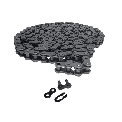 08A 40 Roller Chain Kit For Go Karts And Mini Bikes, 5 Feet Of 120 Links In 40Mn Carbon Steel, Includes One Connecting Link