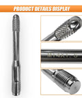 Close-up of Stainless Steel Wheel Alignment Pin And Tool Kit For Most Cars showing M14x1.5 markings and threaded design
