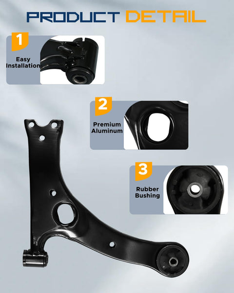 Front Suspension Kit For Toyota Matrix And Pontiac Vibe 2003 2004 2005 2006 2007 2008 Includes Front Lower Control Arm