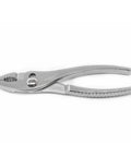 Curved Jaw Slip Joint Pliers With Hardened Teeth, Flat Jaw Tips, And Pro Wire Cutter for pipes, rods, pins on white background