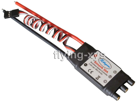 SimonK 30A ESC for X2212 10 1250KV Brushless Motor with wires and connectors, designed for quadcopters like F450 F550 multicopters.