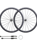 Ultra Light 700C Carbon Road Wheelset With 38mm Rim V Brake Clincher Quick Release Front 100mm Rear 130mm 20 and 24 Hole Spokes