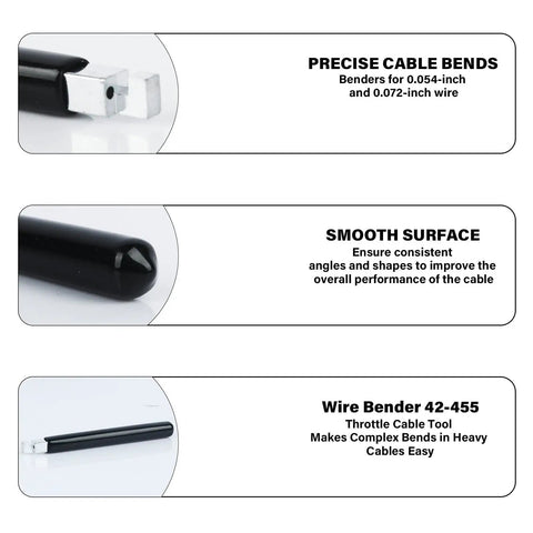 Must Have Z Bender Cable Tool for Precise 0.054 and 0.072 Inch Throttle Cables, Easy Repair and Maintenance, Handy Bend Tool, multiple views