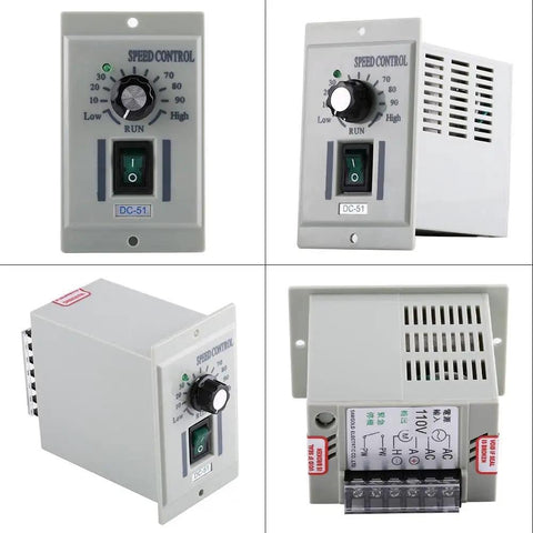 Rock Solid Adjustable Motor Speed Controller Handles 24V To 90V Dc Motors 0.02 To 400W Watts with control knob and switch.