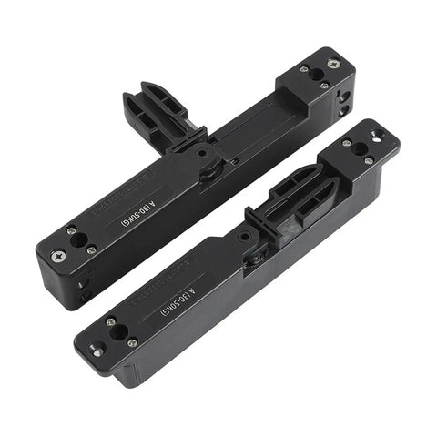 Soft Close Hydraulic Door Closer with Quiet Damping, Hidden Mounting for Invisible Fit, black rectangular components