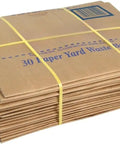 Stack of 30 Gallon Lawn And Leaf 2 Ply Heavy Duty Yard Waste Paper Bags With Gardening Gloves Biodegradable And Compostable Tear Resistant Self Standing Design Made In USA 30 Count