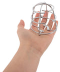 Set Of Four Stainless Steel Fire Sprinkler Cage Guards For Half Inch Heads Heavy Duty Anti Collision Shields held in hand
