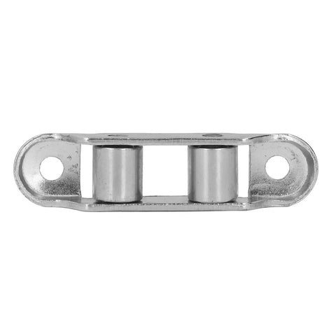 4Pcs Rock Solid Sliding Door Rollers 0.4 Inch stainless steel double drive wheel pulley close-up for glass patio door track replacement.