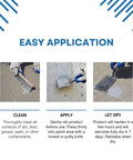 Clean apply let dry steps for Pre Mixed Concrete And Stucco Patch For Exterior And Interior Repairs DIY Friendly No Mixing Needed Ready To Use Gray Paste One Quart With High Strength Adhesion For Walls Floors Holes Cracks And Surface Defects