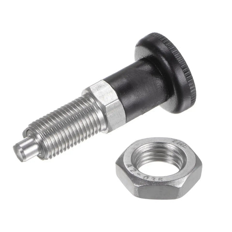 Built Like A Tank With Rustproof Stainless Steel This Ball Nose Spring Plunger with threaded knob and nut for M10 applications.