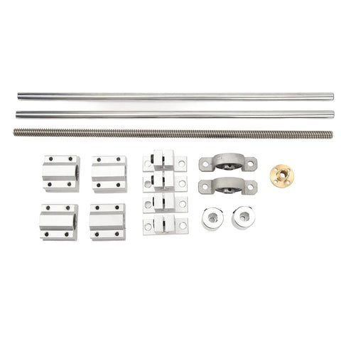Dope Linear Motion Guide Kit With Slide Block Bearings For 3D Printer CNC Router And DIY Engraving, Built Tough From High Carbon Steel And Aluminum, Smooth Low Noise Glide For Precise Automation Equipment 8-300, rods and blocks set