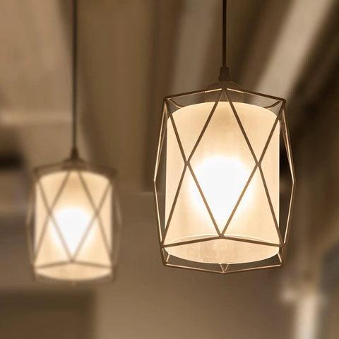 Super Cool Industrial Over Sink Pendant Light Boasting A Black Cage Design With Frosted Glass For Moderate Eye Friendly Brightness