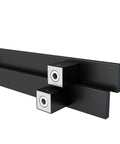 Heavy Duty 36 Inch Barn Door Push Pull Handle Made From Grade 304 Stainless Steel With Matte Black Finish Square Commercial Door Pull