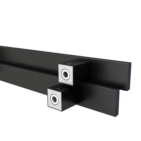 Heavy Duty 36 Inch Barn Door Push Pull Handle Made From Grade 304 Stainless Steel With Matte Black Finish Square Commercial Door Pull