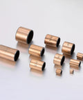 uxcell copper sleeve bearings, 3mm bore x 5mm OD x 5mm length, 10pcs, oilless bushings, front view