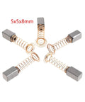 Rock Solid 50 Pack Carbon Brush Replacement For Electric Drill And Rotary Tool Motor Hella Durable Graphite Copper 5x5x8mm parts